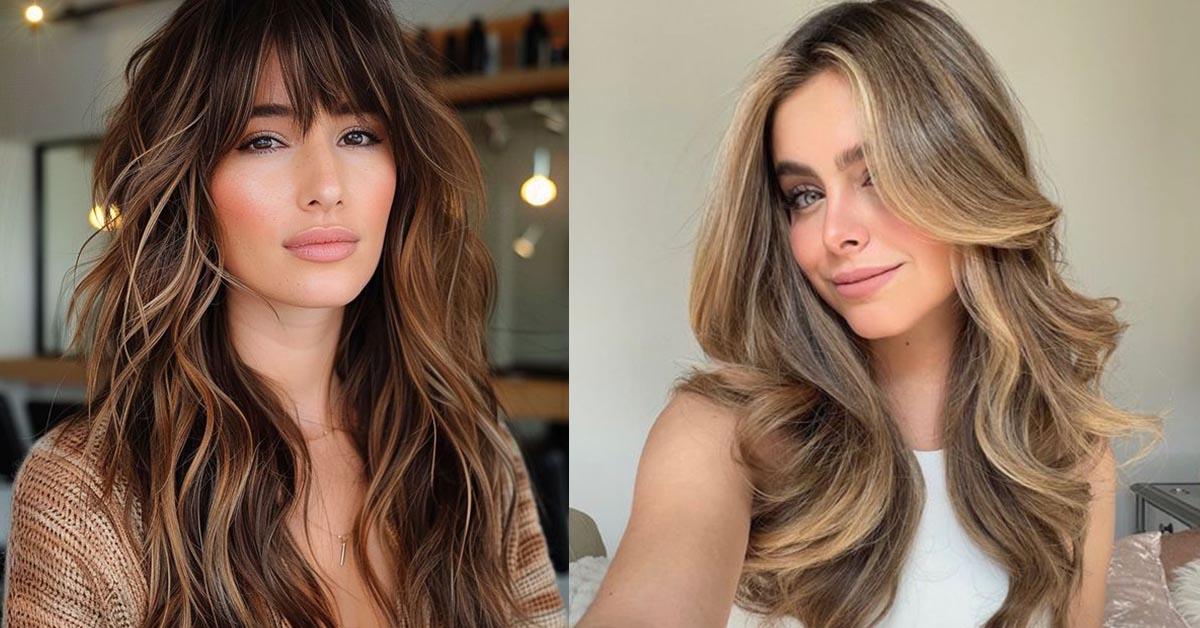 Trendy kapsels lang haar