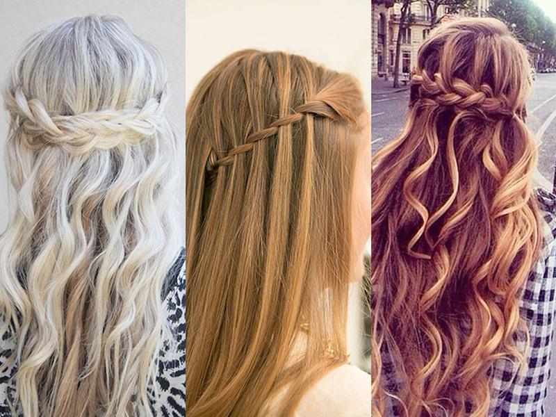 Variaties waterval vlecht kapsels