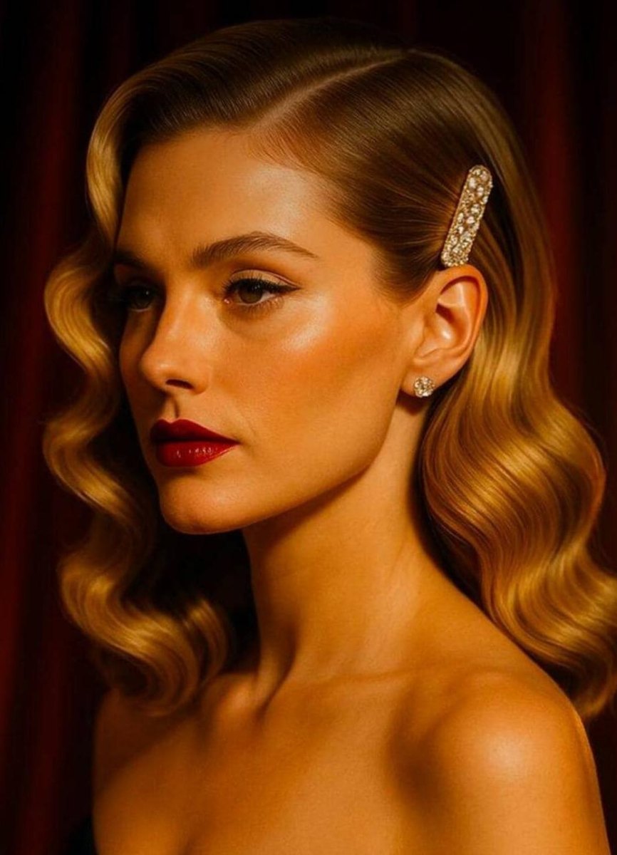 Hollywood glamour waves kapsel